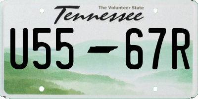 TN license plate U5567R