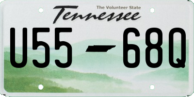 TN license plate U5568Q