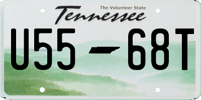 TN license plate U5568T