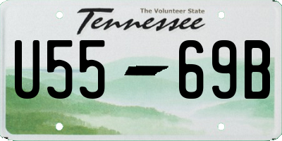 TN license plate U5569B