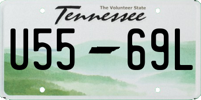 TN license plate U5569L
