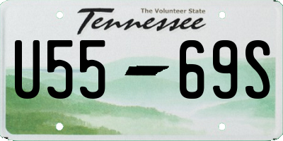 TN license plate U5569S