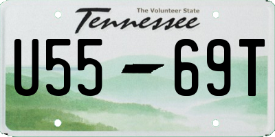 TN license plate U5569T