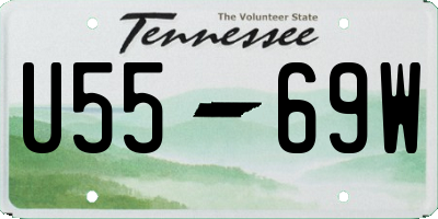 TN license plate U5569W