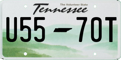 TN license plate U5570T