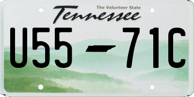 TN license plate U5571C