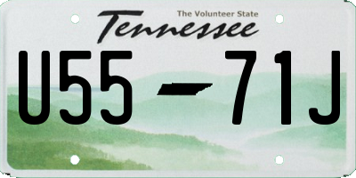 TN license plate U5571J
