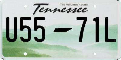 TN license plate U5571L
