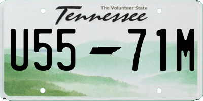 TN license plate U5571M