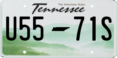 TN license plate U5571S