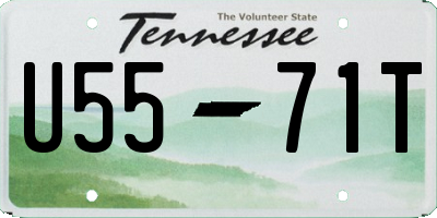 TN license plate U5571T