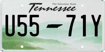 TN license plate U5571Y