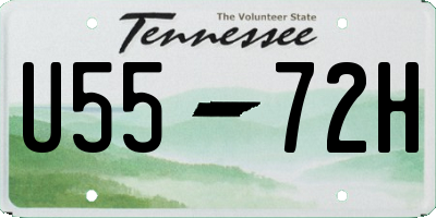 TN license plate U5572H