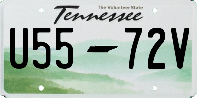 TN license plate U5572V