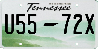 TN license plate U5572X