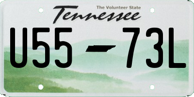 TN license plate U5573L