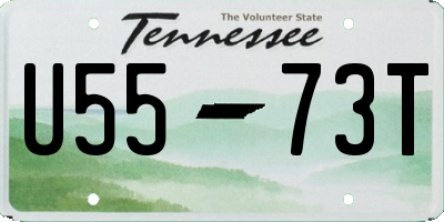 TN license plate U5573T