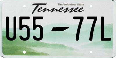 TN license plate U5577L