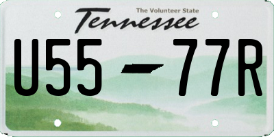 TN license plate U5577R