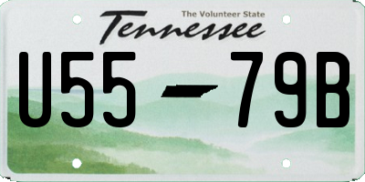 TN license plate U5579B