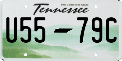 TN license plate U5579C
