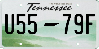 TN license plate U5579F