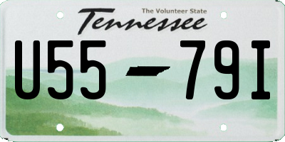 TN license plate U5579I