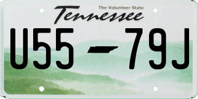 TN license plate U5579J