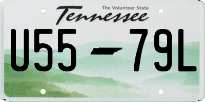 TN license plate U5579L