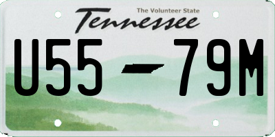 TN license plate U5579M
