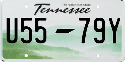 TN license plate U5579Y