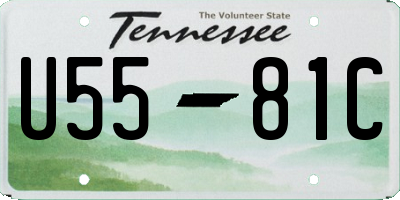 TN license plate U5581C