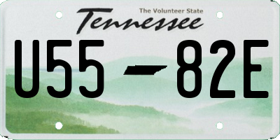 TN license plate U5582E