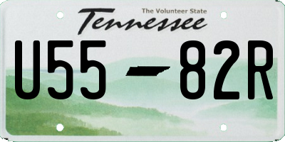 TN license plate U5582R