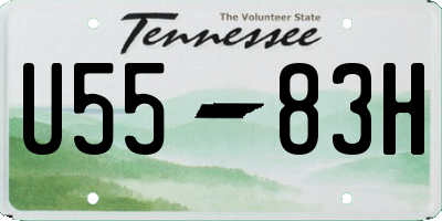 TN license plate U5583H