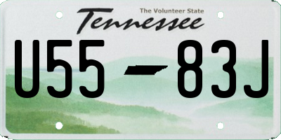 TN license plate U5583J