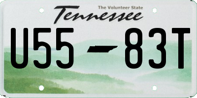 TN license plate U5583T