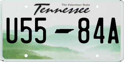 TN license plate U5584A