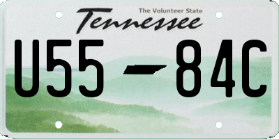 TN license plate U5584C