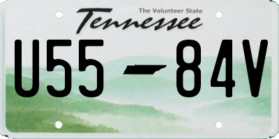 TN license plate U5584V