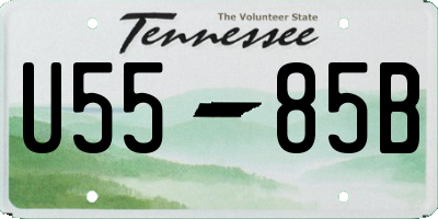 TN license plate U5585B