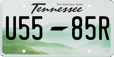 TN license plate U5585R