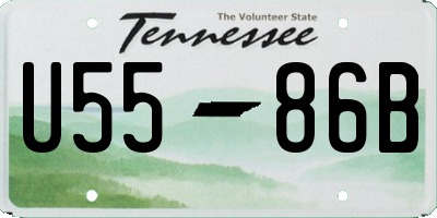 TN license plate U5586B