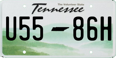 TN license plate U5586H