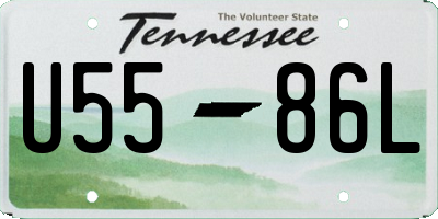 TN license plate U5586L