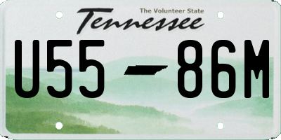 TN license plate U5586M
