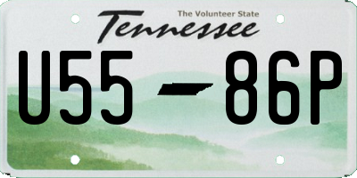 TN license plate U5586P