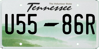 TN license plate U5586R