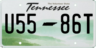 TN license plate U5586T