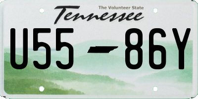 TN license plate U5586Y